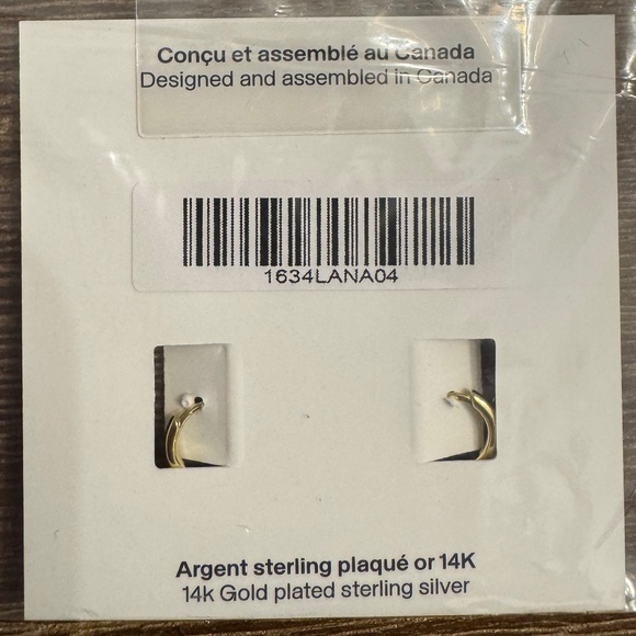 NEW Midi34 2-Pair 14K Gold Vermeil Zircon 925 Earrings Set - Picture 6 of 10